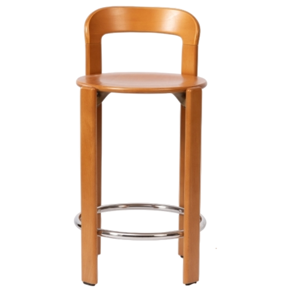 Enzo Kitchen Stool Natural Beech - Image 3