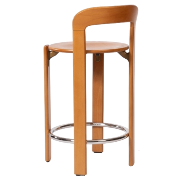 Enzo Kitchen Stool Natural Beech - Image 2