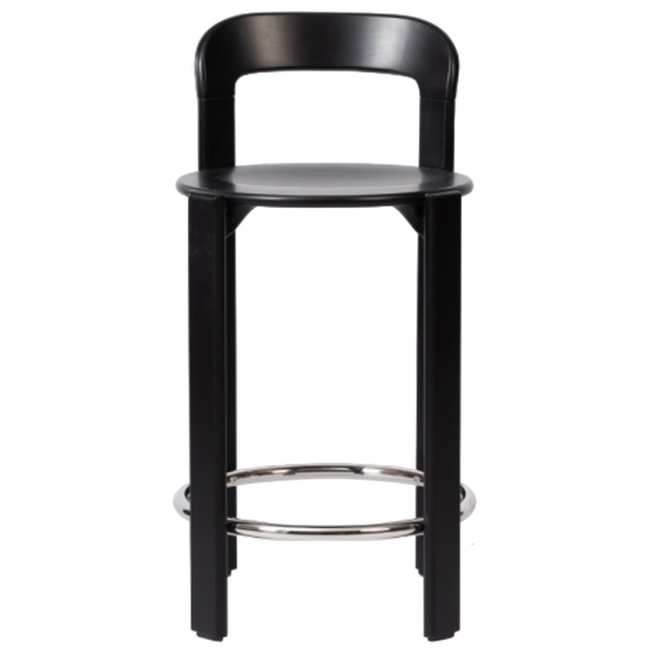 Enzo Kitchen Stool Beech Sprayed Black - Image 2