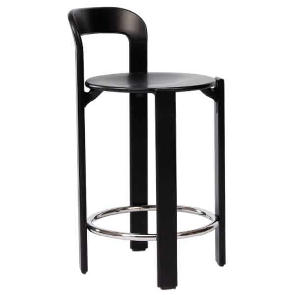 Enzo Kitchen Stool Beech Sprayed Black