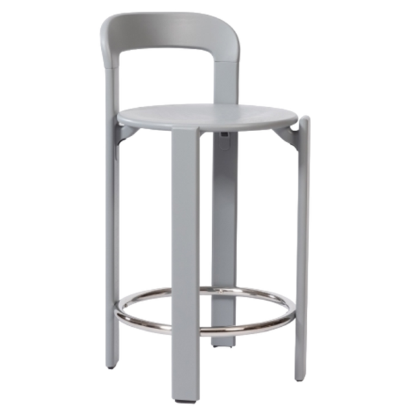 Enzo Kitchen Stool Beech Sprayed Grey