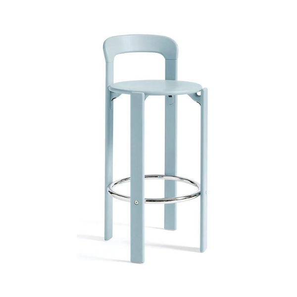 Enzo Kitchen Stool Beech Sprayed Grey