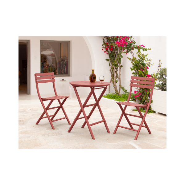 Siesta Helen 60Ø Folding Table - Marsala - Image 5