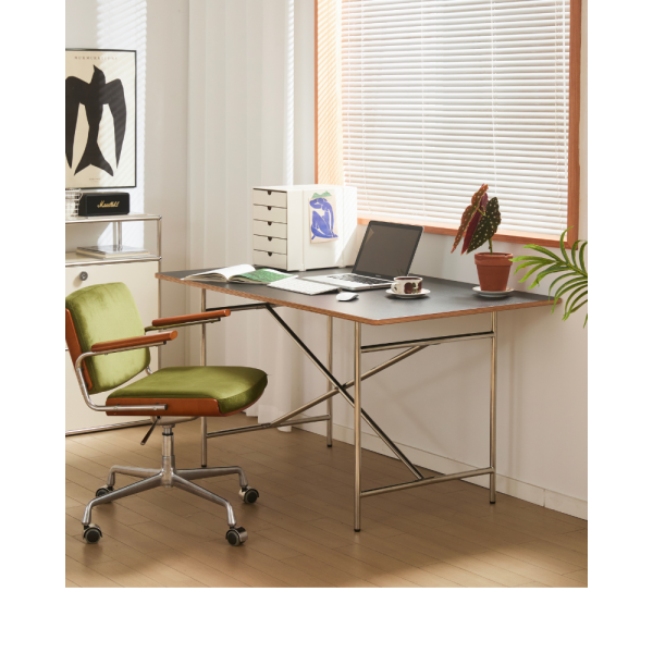 Mathew 1600x800 Study Desk - Black - Image 3