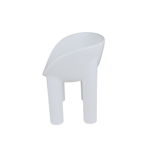 Roly Dining Chair - White - Image 3