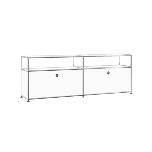 Modular 2Dr Media Unit TopShelf – White