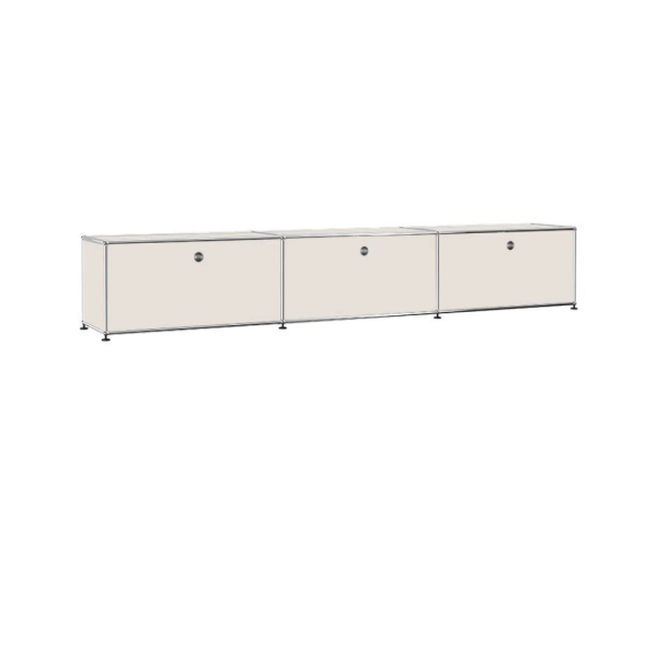 Modular 3Dr Media Unit -No Shelf-White