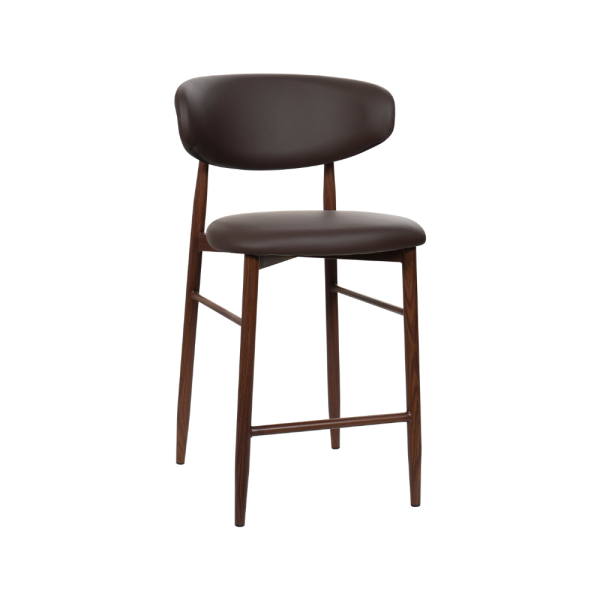 Lucien Kitchen Stool – Brown PU