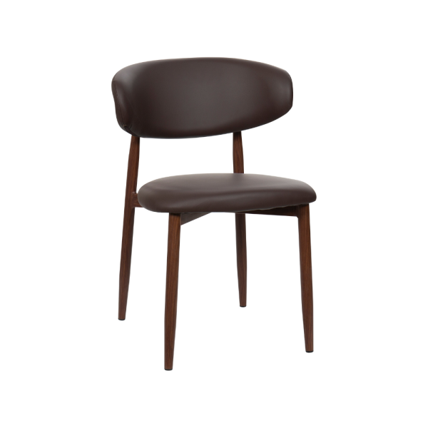 Lucien Dining Chair -BROWN PU