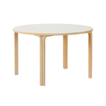 Mika 120 Round Dining Table – White