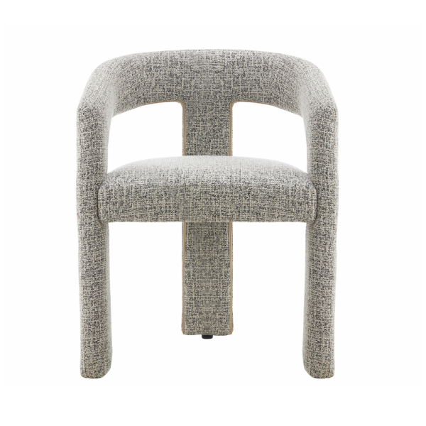 Arabella Dining Chair -BeigeBlack Fabric