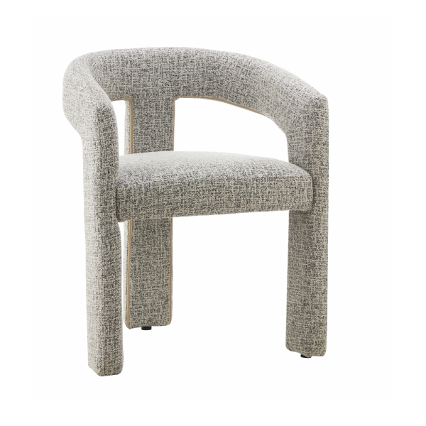 Arabella Dining Chair -BeigeBlack Fabric