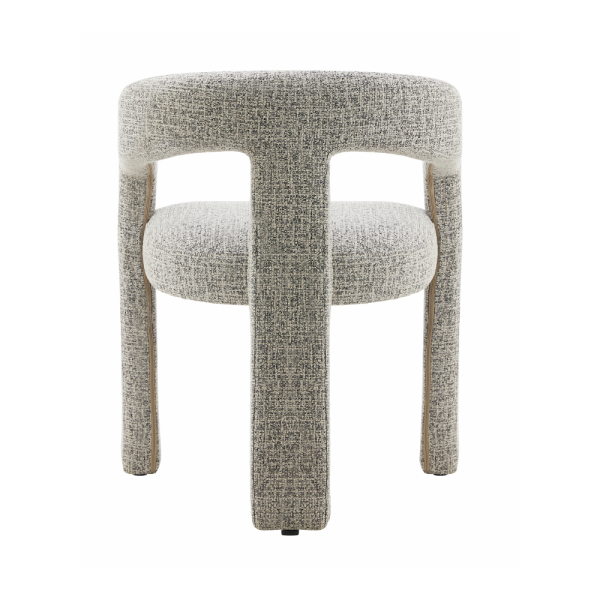 Arabella Dining Chair -BeigeBlack Fabric - Image 5