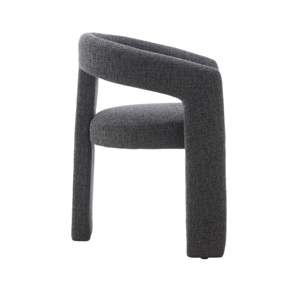 Arabella Dining Chair - GreyBlack Fabric - Image 3