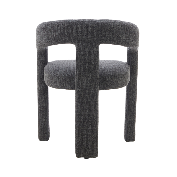 Arabella Dining Chair - GreyBlack Fabric - Image 5