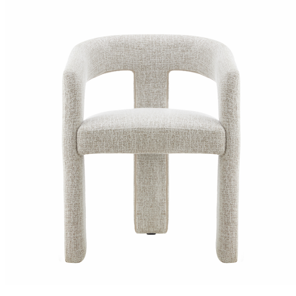 Arabella Dining Chair – GreyWhite Fabric