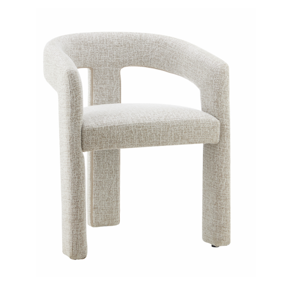 Arabella Dining Chair – GreyWhite Fabric