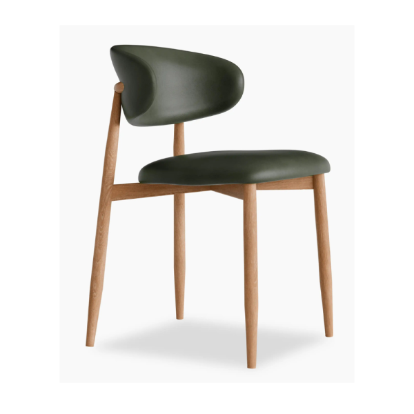 Lucien Dining Chair – Vintage Green PU