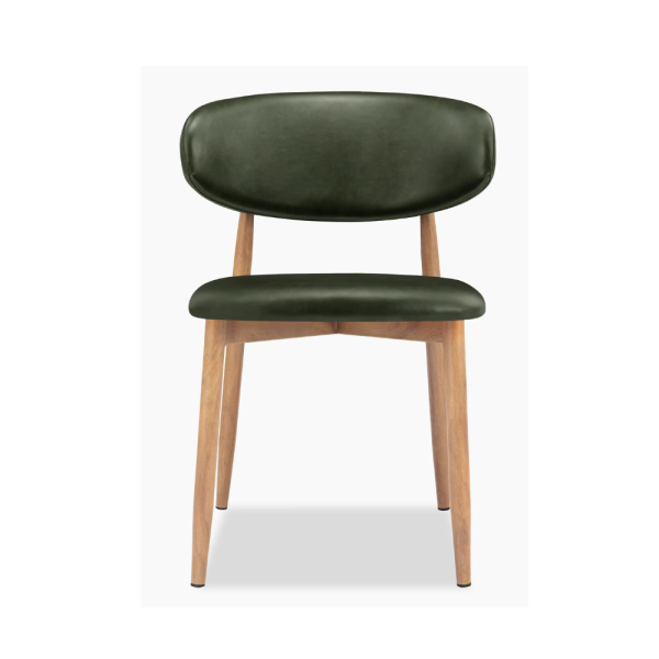 Lucien Dining Chair - Vintage Green PU - Image 3