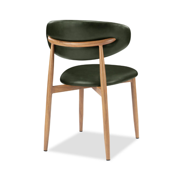 Lucien Dining Chair - Vintage Green PU - Image 2