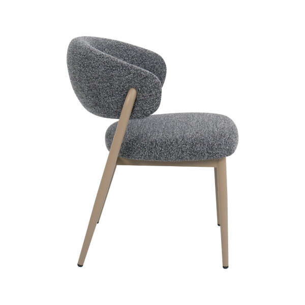 Lyon Dining Chair - Dark Grey - Image 3