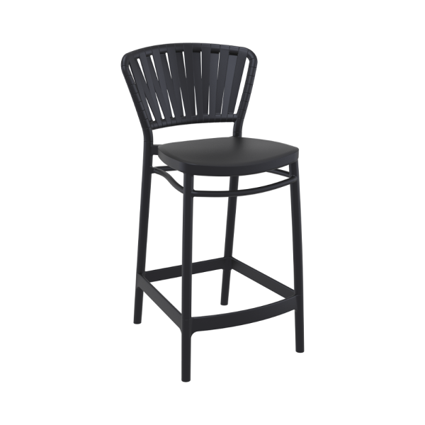 Portofino Kitchen Stool – Black
