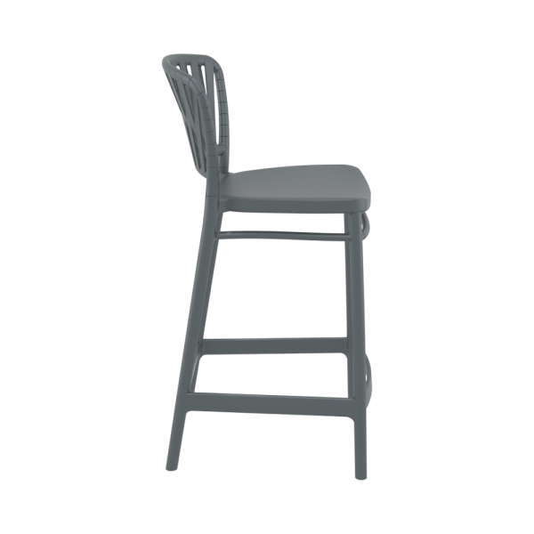 Portofino Kitchen Stool - Dark Grey - Image 2
