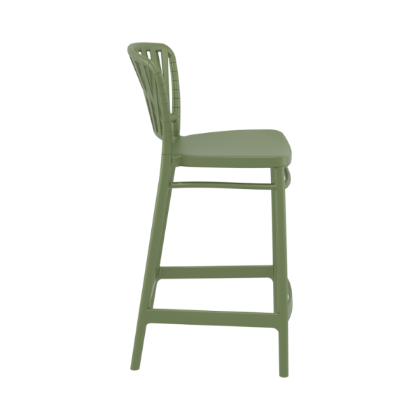 Portofino Kitchen Stool - Olive Green - Image 4