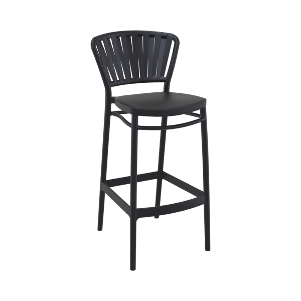 Portofino Bar Stool – Black