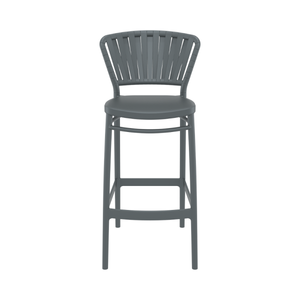 Portofino Bar Stool - Dark Grey - Image 4