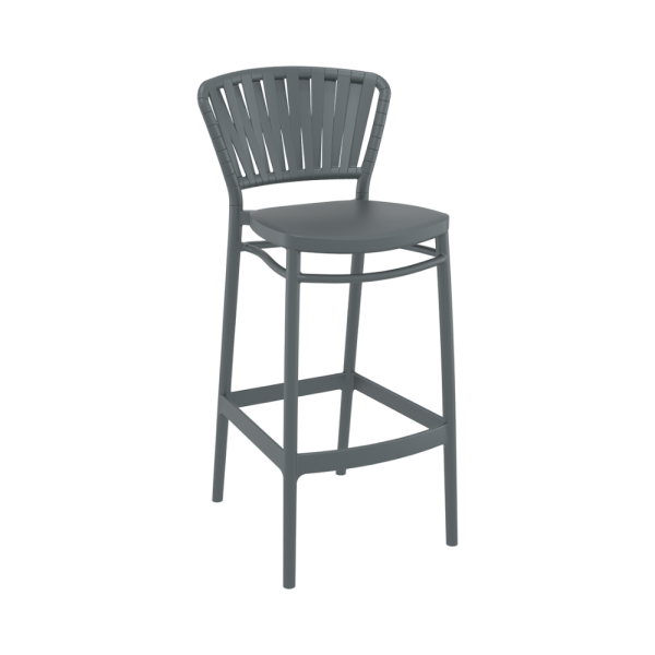 Portofino Bar Stool – Dark Grey