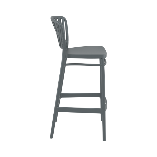 Portofino Bar Stool - Dark Grey - Image 2