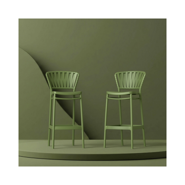 Portofino Bar Stool - Taupe - Image 7