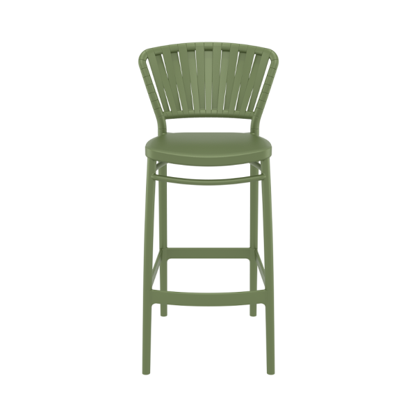 Portofino Bar Stool - Olive Green - Image 3