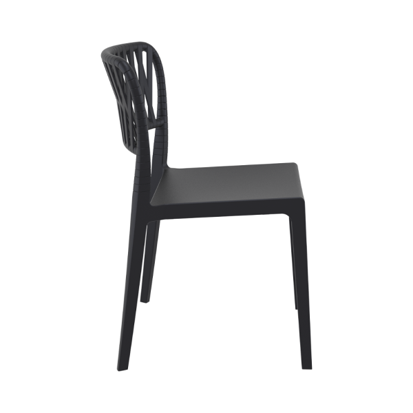 Portofino Side Chair - Black - Image 4