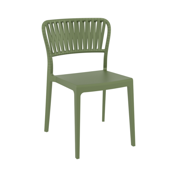 Portofino Side Chair – Olive Green