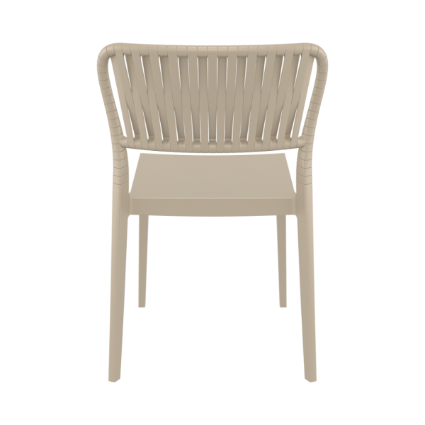 Portofino Side Chair - Taupe - Image 4