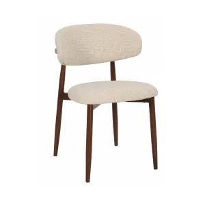 Lucien Dining Chair - Fabric - Cream Fabric