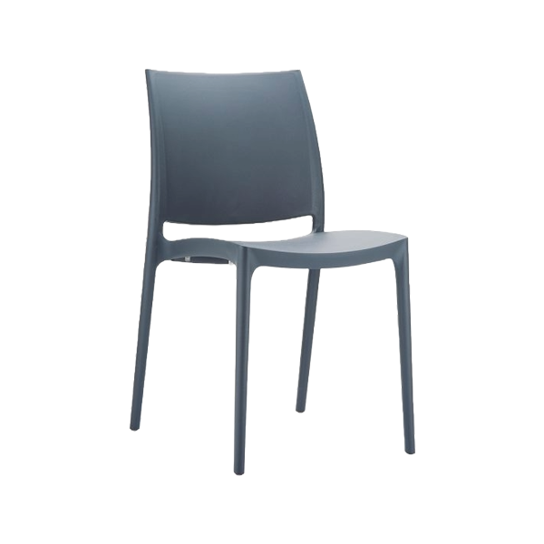 Maya Chair — commercial polypropylene dining chair, indoor and outdoor use