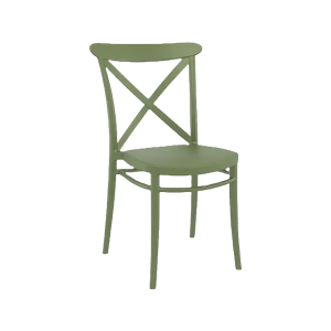 Cross Chair - Olive Green