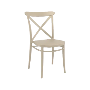 Cross Chair - Taupe