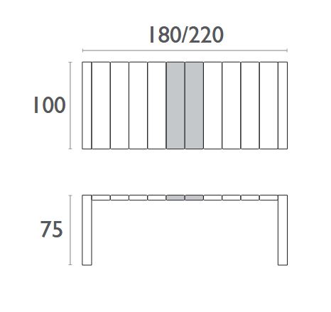 Vegas Extendible Table 100x180-220cm - Image 9