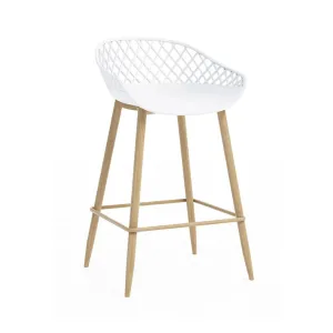 Kurv Kitchen Stool White