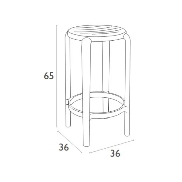 Tom Kitchen Stool - Image 8