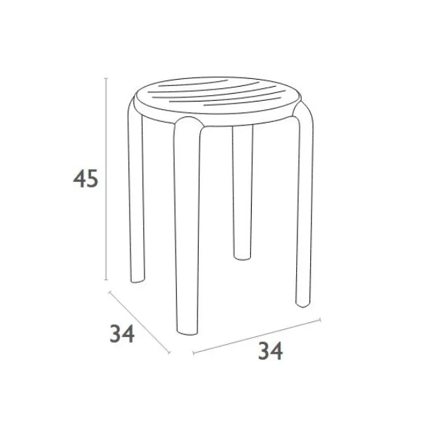 Tom Low stool 45 - Image 8