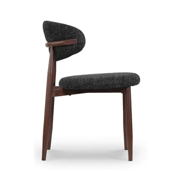 Lucien Dining Chair - Charcoal Fabric - Image 4