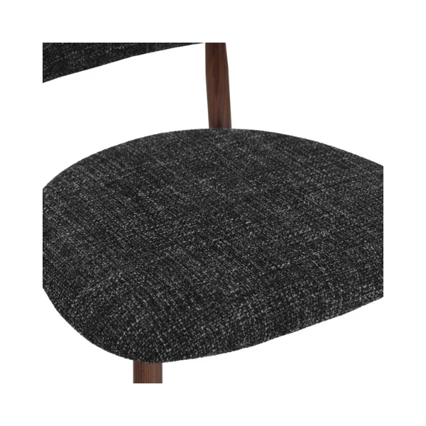 Lucien Dining Chair - Charcoal Fabric - Image 5
