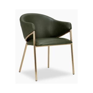 Napoli Carver Chair - Vintage Green PU