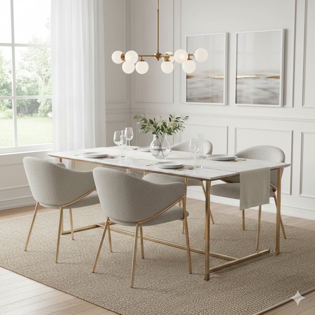 Napoli Carver Chair  Pasha Stone Fabric Lifestyle