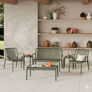 Isabella Patio Set including Side Tables